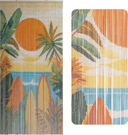 Summer Vibe Beaded Bamboo Curtain by VIETBUDDECOR