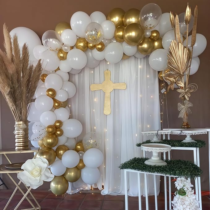 Metallic Gold Balloons Set - Image 3