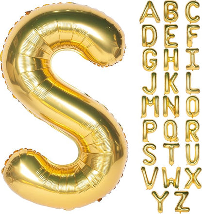 Letter Balloons 40 Inch Giant Jumbo Helium Foil Mylar Gold S | by Exquisitehighqualitypartydecorationstomeetyoureveryneed%EF%BC%81