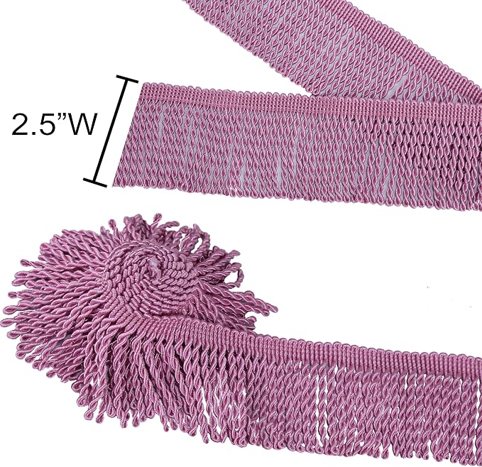 BEL AVENIR Bullion Fringe Trim Curtain Fringes 10 Yard x 2.5 Inches Sewing | - Image 4
