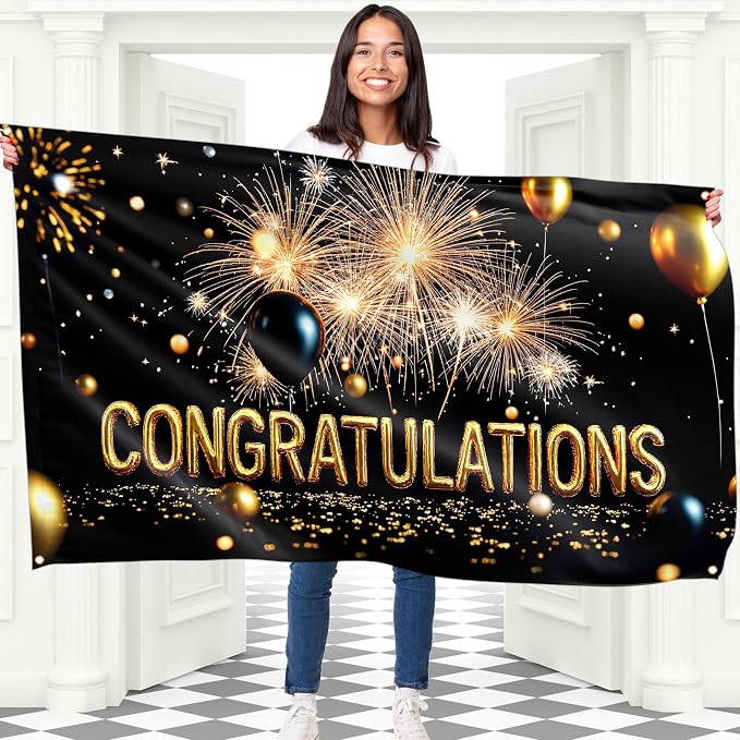 Congratulations Banner for Prom by Bravita