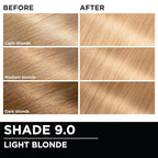 Garnier Hair Color Olia Ammonia-Free Brilliant Color Oil-Rich Permanent Hair Dye, 9.0 Light Blonde, 2 Count (Packaging May Vary)