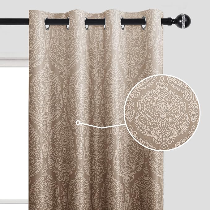 DWCN 100% Blackout Curtains for Bedroom 90 Inch Long - Image 2