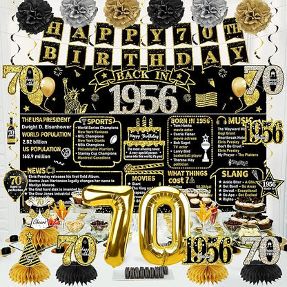 Zirtorei 70th Birthday Decorations - Image 4