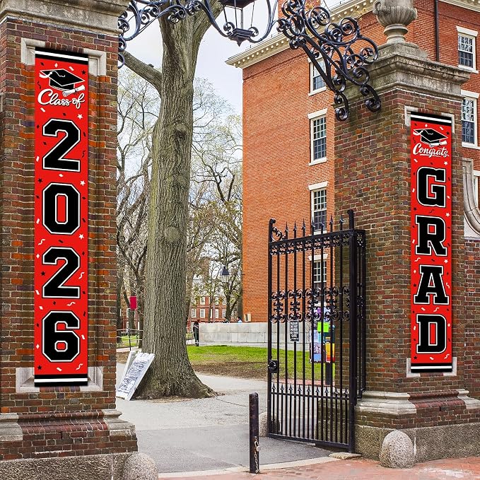 2026 Graduation Decorations, Congrats Grad Banner Backdrop - Image 6