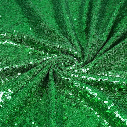 Eternal Beauty Green 3mm Sequin Backdrop 2x8 Ft 2 Pack Wedding | Dense Sparkle - Image 6