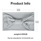 GiLi 6 Pack Wide Headbands for Women Non Slip Soft Elastic Hair Bands Yoga Running Sports Workout Gym Head Wraps, Knotted Cotton Cloth African Turbans Bandana (with 6 Pcs Hair Ties)