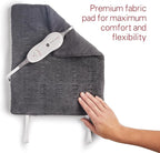 Sunbeam Premium Sunbeam Heating Pad with Compact Storage, Standard Size, Gray