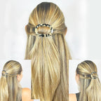 Camila Paris CP2802 French Hair Barrette Clip for Women, Handmade, Flow, Slide-in Metal-Free Closure, Strong Hold Grip Hair Clips for Girls, No Slip Durable Styling Hair Accessories, Made in France