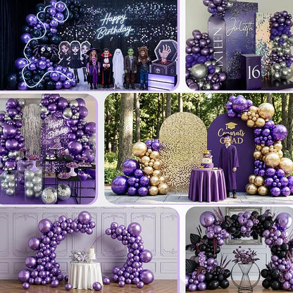 Metallic Purple Balloons - Image 9