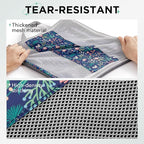2 Set Compression Packing Cubes for Travel Essentials,Compressible Expandable Packing Cubes for Suitcase,OlarHike Luggage Organizer Bags for Travel(Dark Blue Floral)