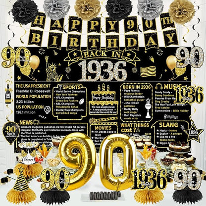 Zirtorei 90th Birthday Decorations - Image 4