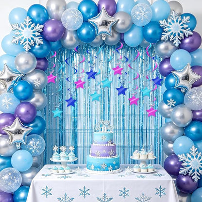 BEISHID Blue Purple Pre-Strung Stars Hanging Swirls Stars Hanging Decorations - Image 6