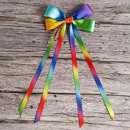 Rainbow Ribbon 3/8 inch Rainbow Thin Ribbon Color Satin Ribbons - Image 6