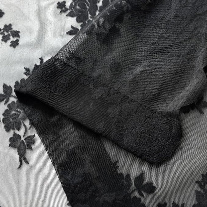 Kotile Gothic Black Lace Curtains - Image 8