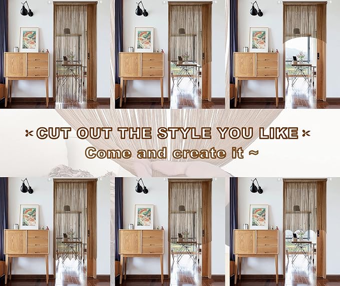 YIIBAII Door String Curtains Fringe Door Curtains - Image 6