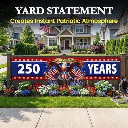 250th Anniversary Eagle Banner 2x10ft - Image 5