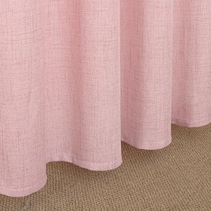 YoungsTex Light Pink Linen Curtains 63 Inch Length - Image 7