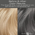 Metallic Graphite Gray Hair Dye Demi-Permanent, Grey Toner for Bleached Hair, Anti-Breakage Plex Hair Care, Vegan & Cruelty-Free, 100% Gray Coverage, Silver Hair Color by Smart Beauty