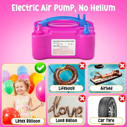 Electric Balloon Pump, Portable Dual Nozzle Electric Balloon Inflator Blower - Image 9