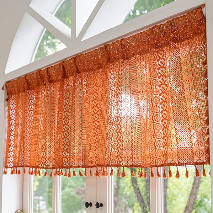 Sutuo Home Boho Valance Short Curtains - Image 2