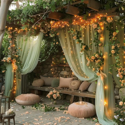 Fomcet Tulle Backdrop Curtains - Image 7