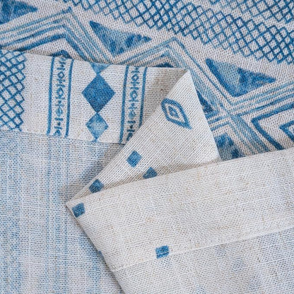 MYSKY HOME Boho Curtains Semi Sheer Linen Blended Curtains 95 Inches Long - Image 5