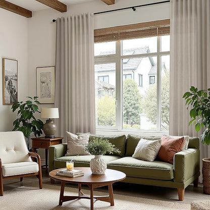 Cobblestone Linen Curtains 84 Inches Long - Image 6