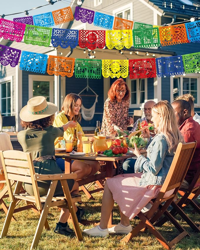 36 FT Cinco De Mayo Decorations, 2 Pack Mexican Party Banner, Plastic Fiesta - Image 6