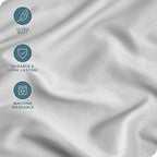 Bare Home Microfiber Pillow Cases - King Size Set of 2 - Cooling Pillowcases - Double Brushed - Light Grey Pillowcases 2 Pack - Easy Care (King Pillowcase Set of 2, Cloud Grey)