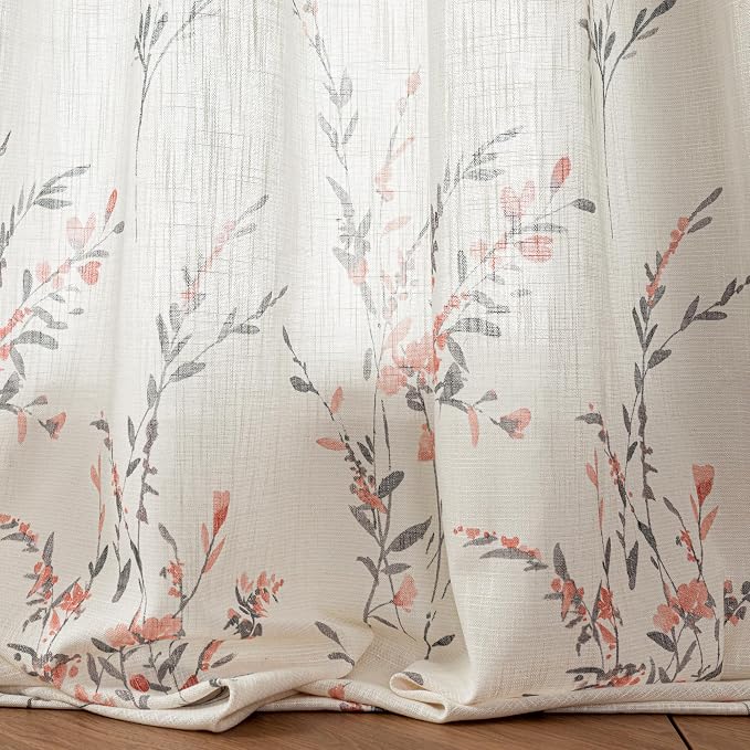 MYSKY HOME Sheer Curtains 54 inches Long - Image 5