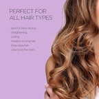 Magic Curling Round Brush (Wavy 1.3 Inch), Non-electronic, Self-Standing Round Quick Styling Brush, Great Blowout, Ceramic Coated/Ionic Thermal Barrel, Blowout Volume, Wave Styler