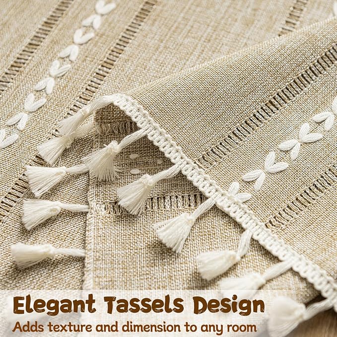 Sutuo Home Boho Curtains Valance 18 inch - Image 4