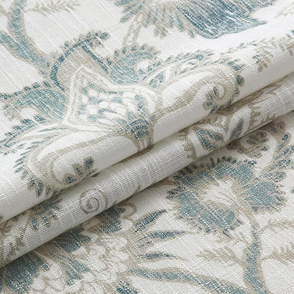 Kayne Studio Blue Grey Floral Botanical Rod Pocket Light Filtering Curtains | - Image 5
