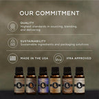 Eternal Essence Oils Earths Mystery Set of 6 Premium Fragrance Oils - Includes Freesia Plumeria, Sweet Grass, Amberwood Moss, Adriatic Fig, Moroccan Argan Type, and Coral Reef Scented Oils - 10ML
