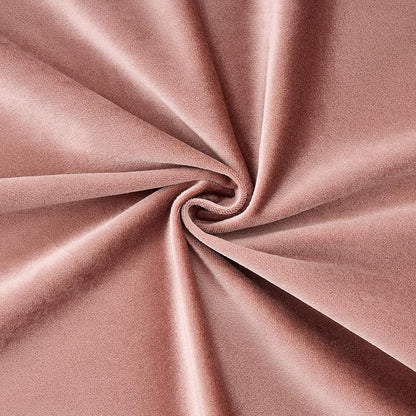 BULBUL Velvet Dusty Pink Blackout Curtains 90 inch Long - Image 8