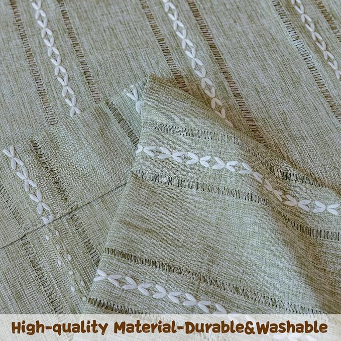 Sutuo Home Boho Curtains for Living Room Farmhouse, Semi-Blackout French - Image 6