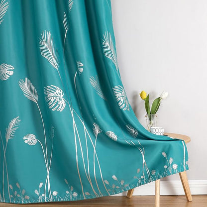 Teal Blackout Curtains for Living Room 90 Inch Length 2 Panels Set, Energy - Image 7