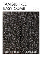 LUVME HAIR 7x6 HD Lace All-Day Comfort Wig PartingMax Lace Wigs Messy Curly Lace Front Wigs Human Hair Pre Cut Plucked Lace Frontal Glueless 16 Inches Natural Black Color