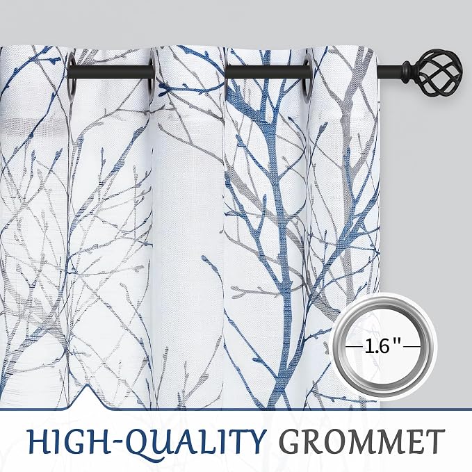 FMFUNCTEX Linen Semi Sheer Curtains - Image 6
