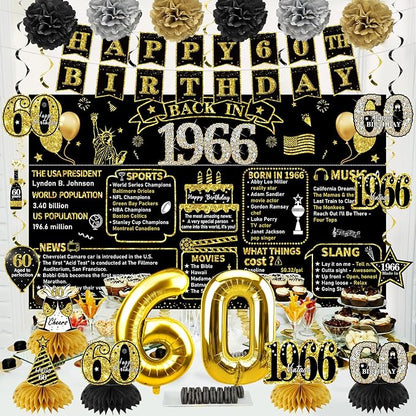 Zirtorei 60th Birthday Decorations - Image 4