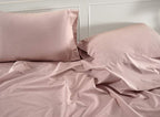 Lane Linen 100% Organic Cotton King Size Pillow Cases Set of 2 (20"x36") - Certified Organic Cotton Pillowcases - King Pillow Cases Set of 2 - Pink Dusty Rose