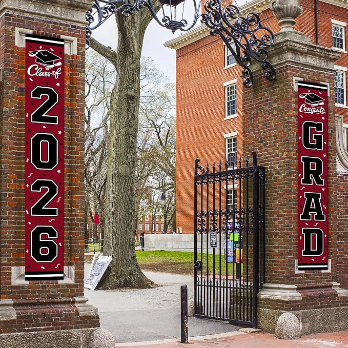 2026 Graduation Decorations, Congrats Grad Banner Backdrop - Image 6