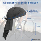 Bandanas Skull Caps for Men, Women Breathable Neck Gaiters, Sweat Wicking Do Rags Head Wraps, Helmet Liner Durag