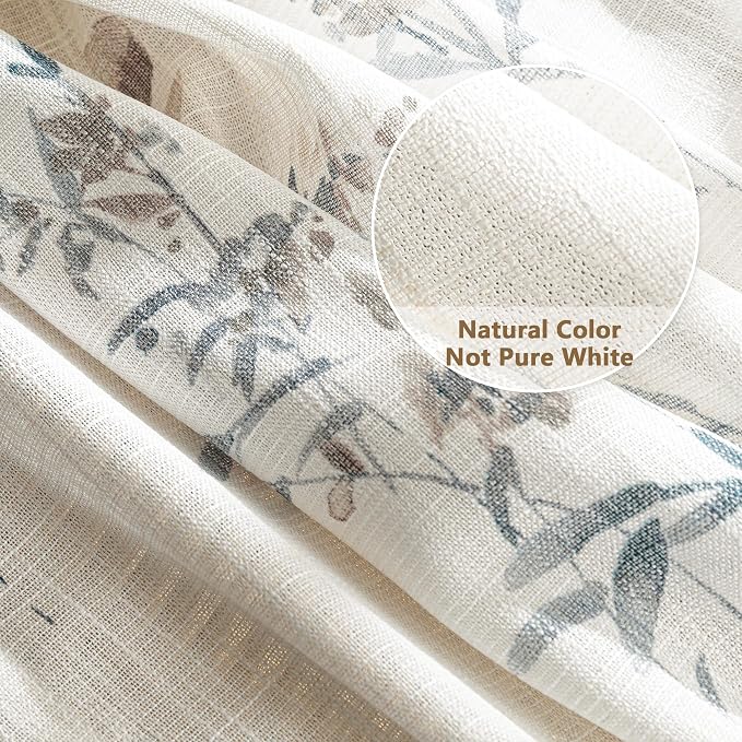 MYSKY HOME Sheer Floral Curtains - Image 5