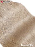 WIGNEE 13x6 Synthetic Lace Front Wig 28" Ash Blonde Wig Pre-Plucked Handmade Lace Front Wigs with Kanekalon Futura Hair Voluminous Long Straight Synthetic Wigs for Daily Party Use