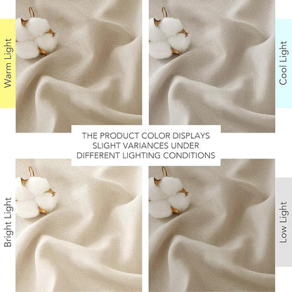 NICETOWN Linen Angora Curtains for Living Room, Grommet Privacy Assured Semi - Image 8