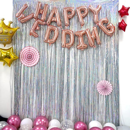 Silver Foil Fringe Tinsel Backdrop - Image 7