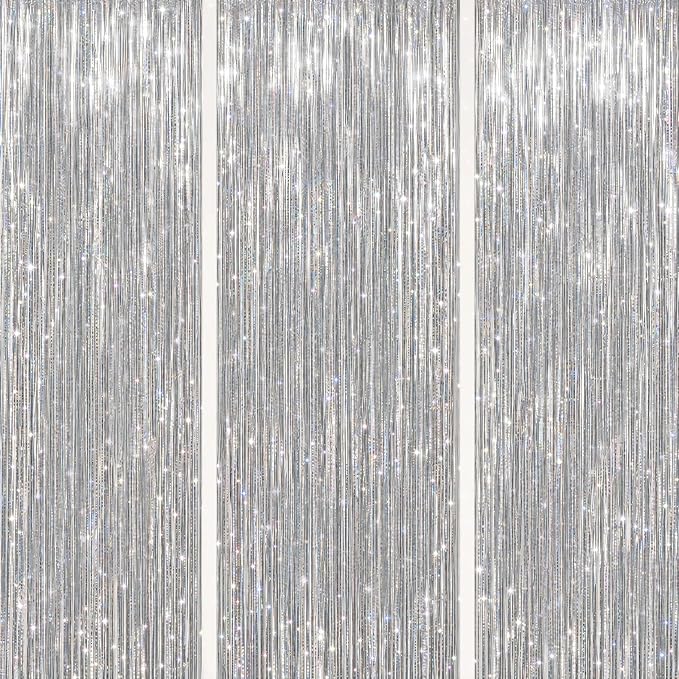 DECOCKRAT 3 Pack Foil Fringe Backdrop by DECOCKRAT