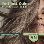 Herbatint Permanent Hair Dye For Women - 6N Dark Blonde - For Up To 100% Gray Coverage of Resistant Gray Hair - Ammonia-Free, Alcohol-Free & Vegan - Salon Influenced Hair Color 5.75 fl oz